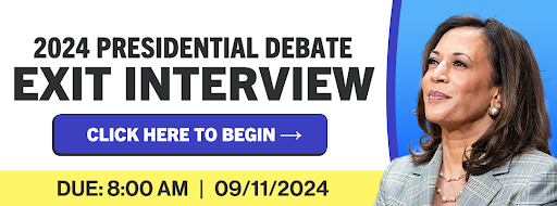 2024 Presidential Debate Exit Interview