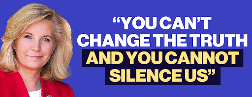 Liz Cheney: "You can't change the truth and you cannot silence us"
