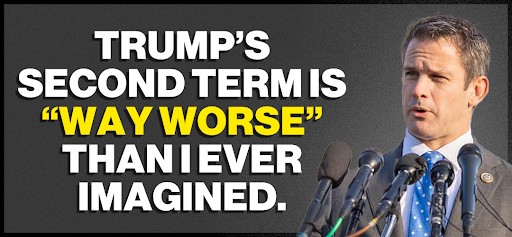 Adam Kinzinger: Trump's second term is "way worse" than I ever imagined.